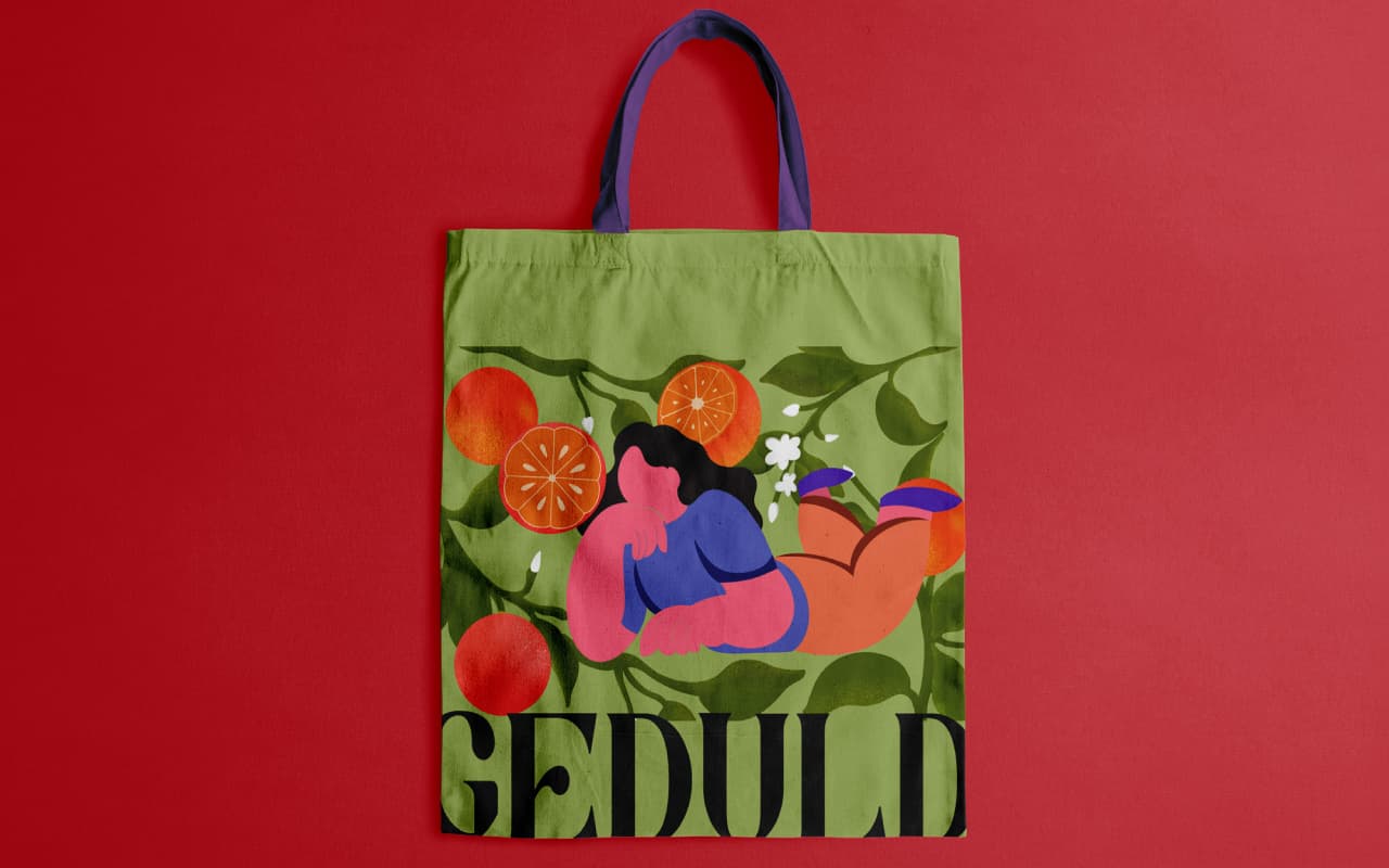 Green Tote bag