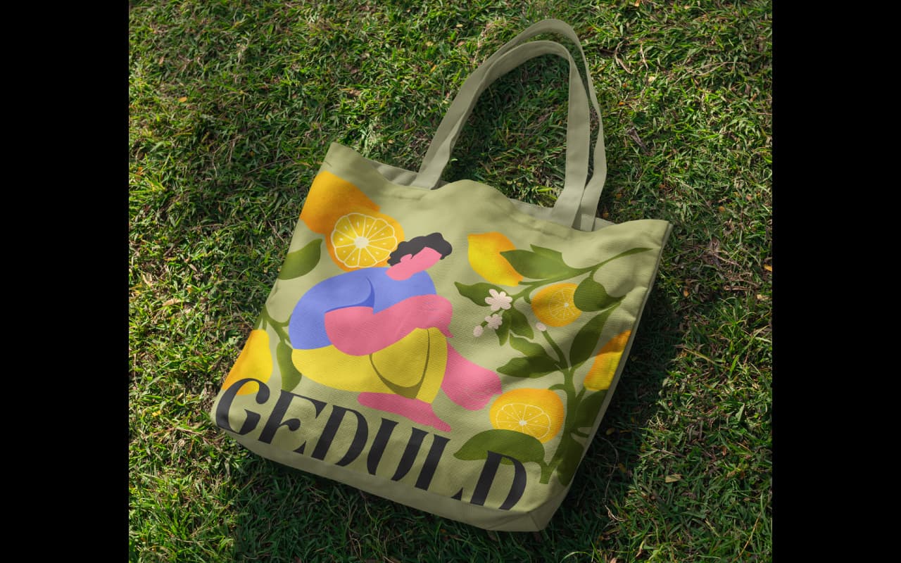 Green Tote bag